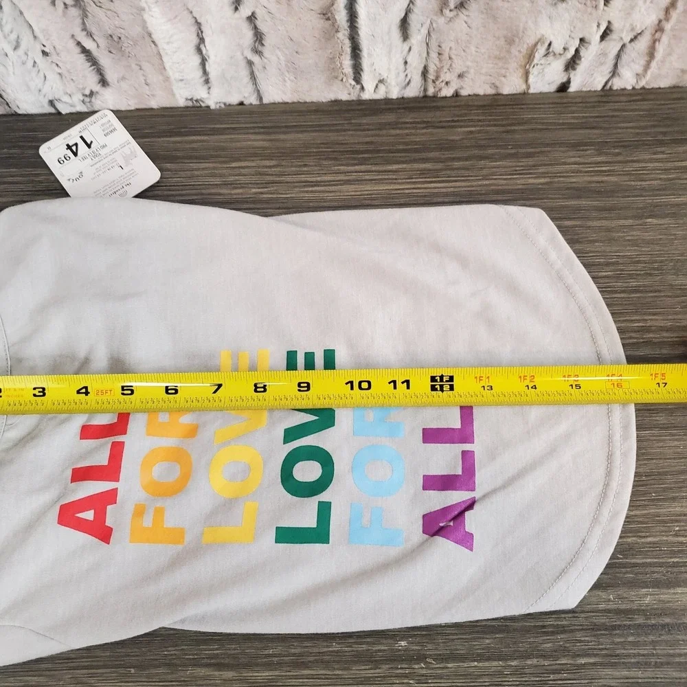 Youly Pride Collection All For Love Dog T-Shirt ‎ Pet size L (New)